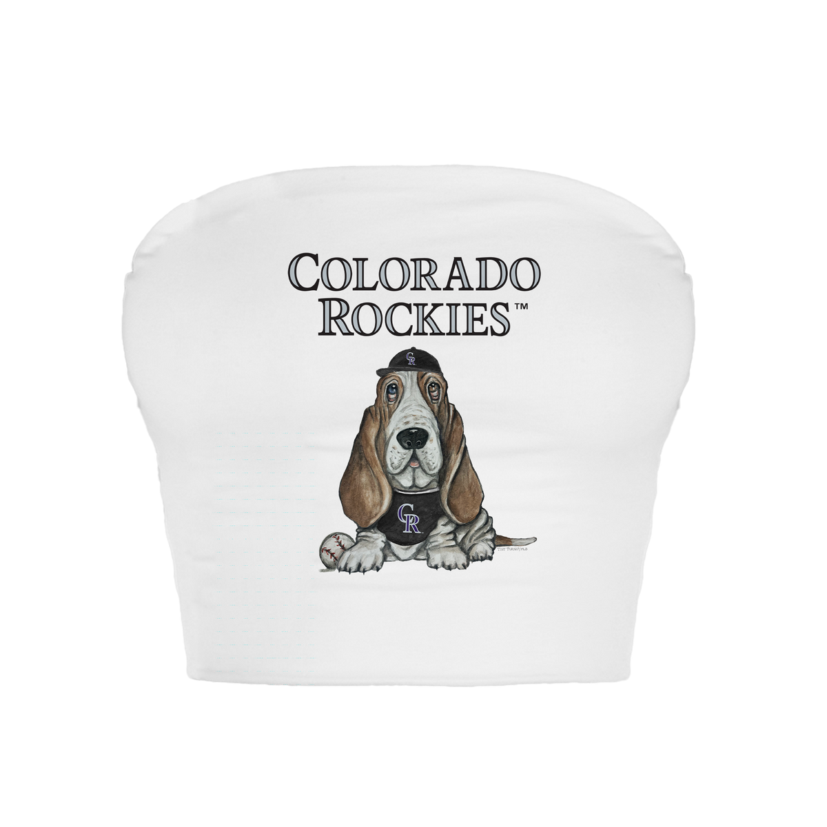 Colorado Rockies Puddy Crop Tube Top - Tiny Turnip