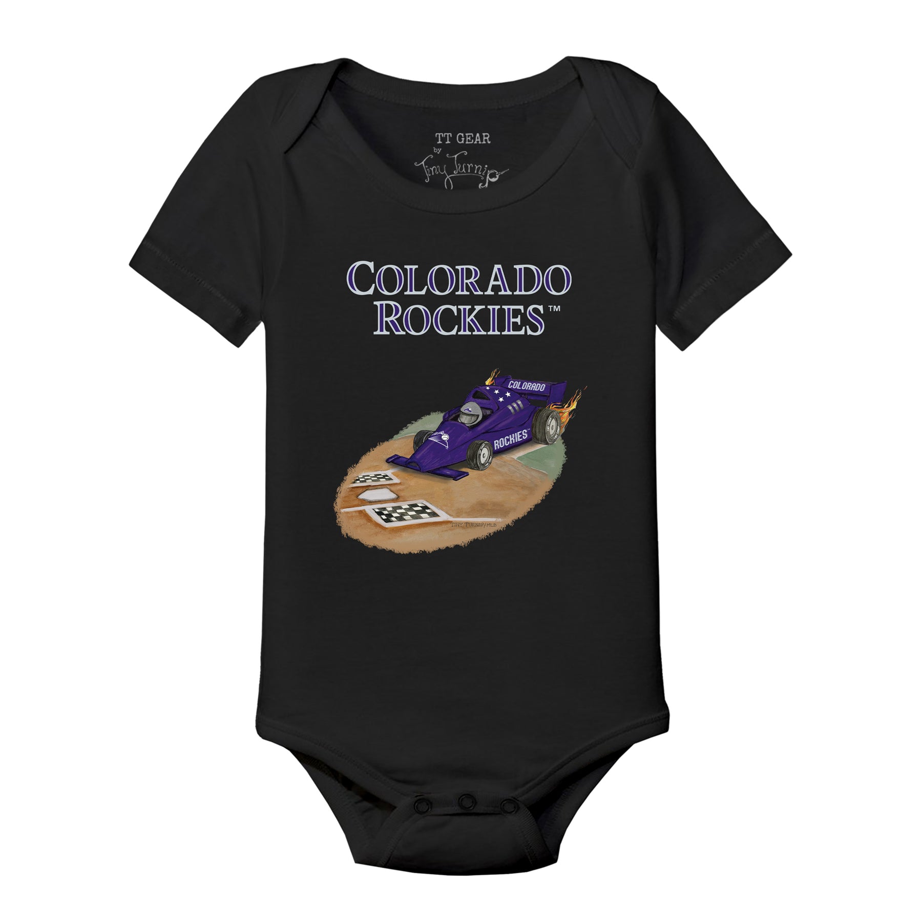 Colorado Rockies Race Car Short Sleeve Snapper