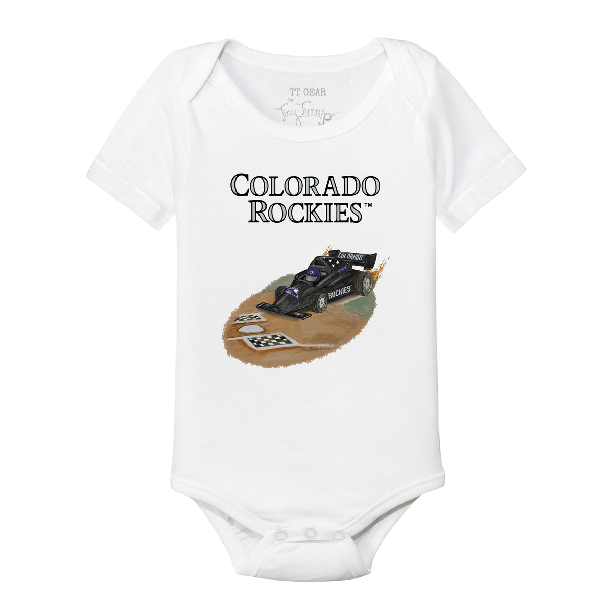 Colorado Rockies Race Car Short Sleeve Snapper