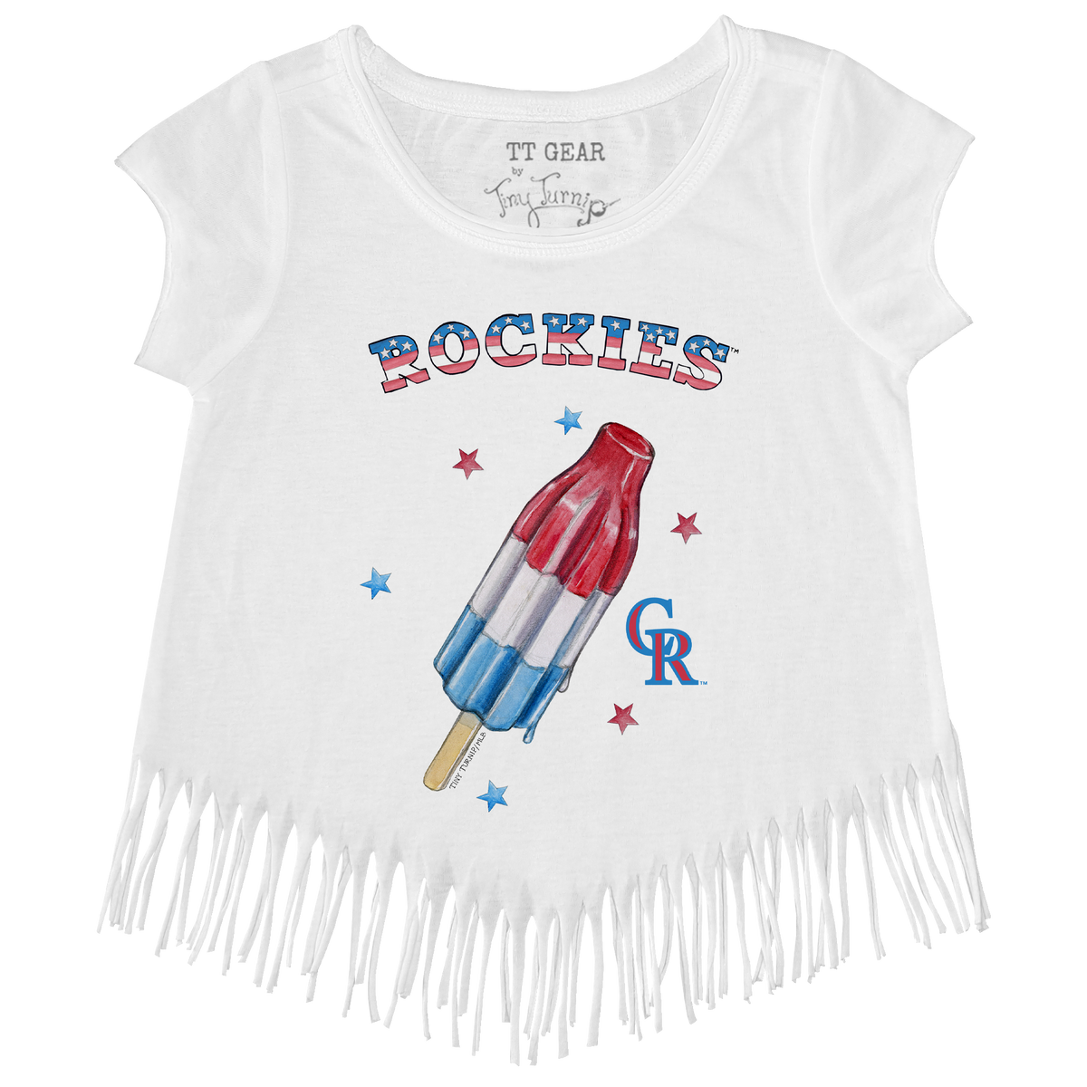 Colorado Rockies Rocket Pop Fringe Tee
