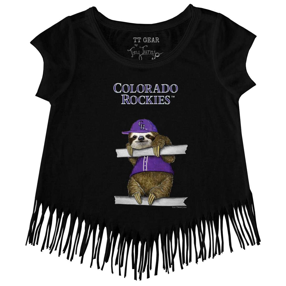 Colorado Rockies Sloth Fringe Tee