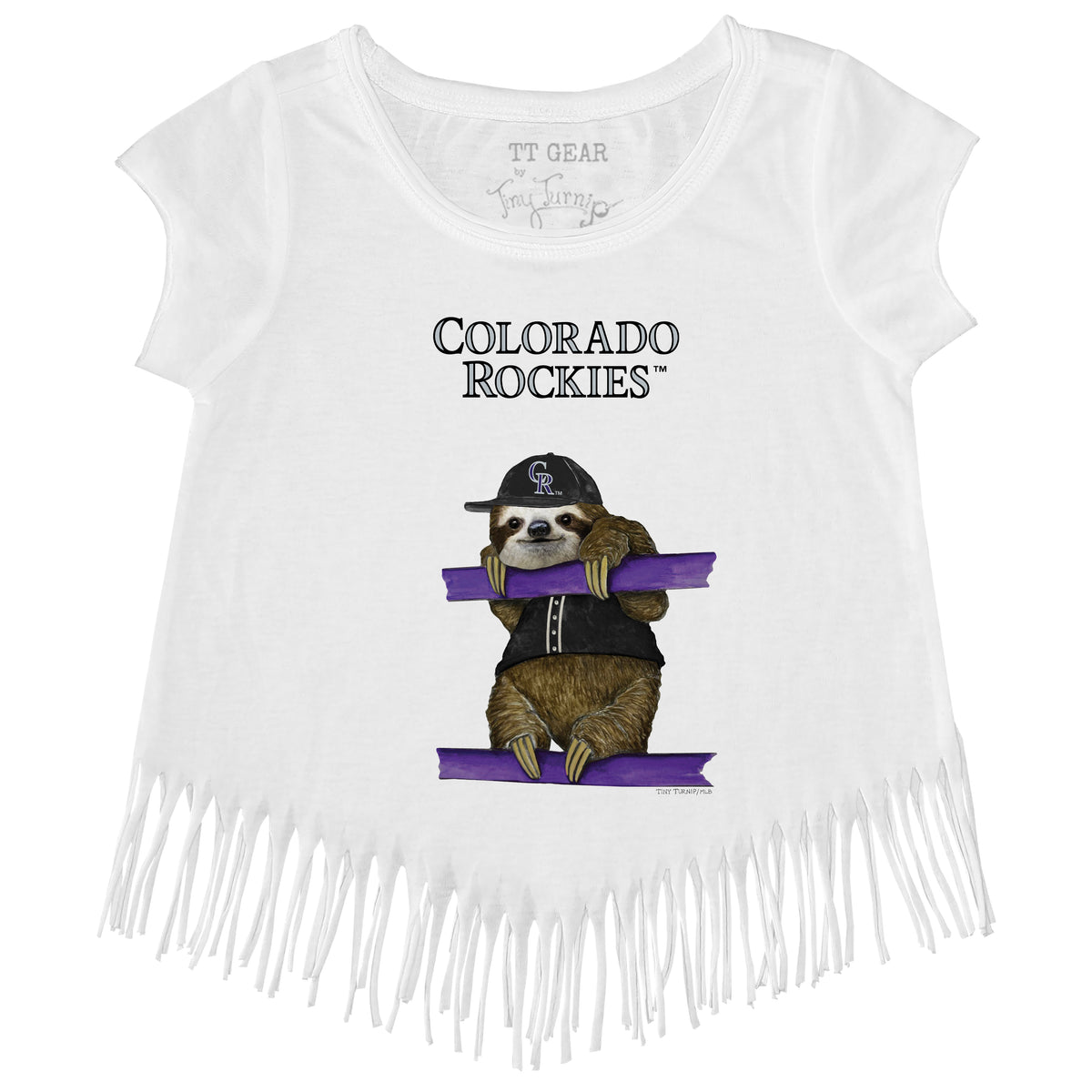 Colorado Rockies Sloth Fringe Tee