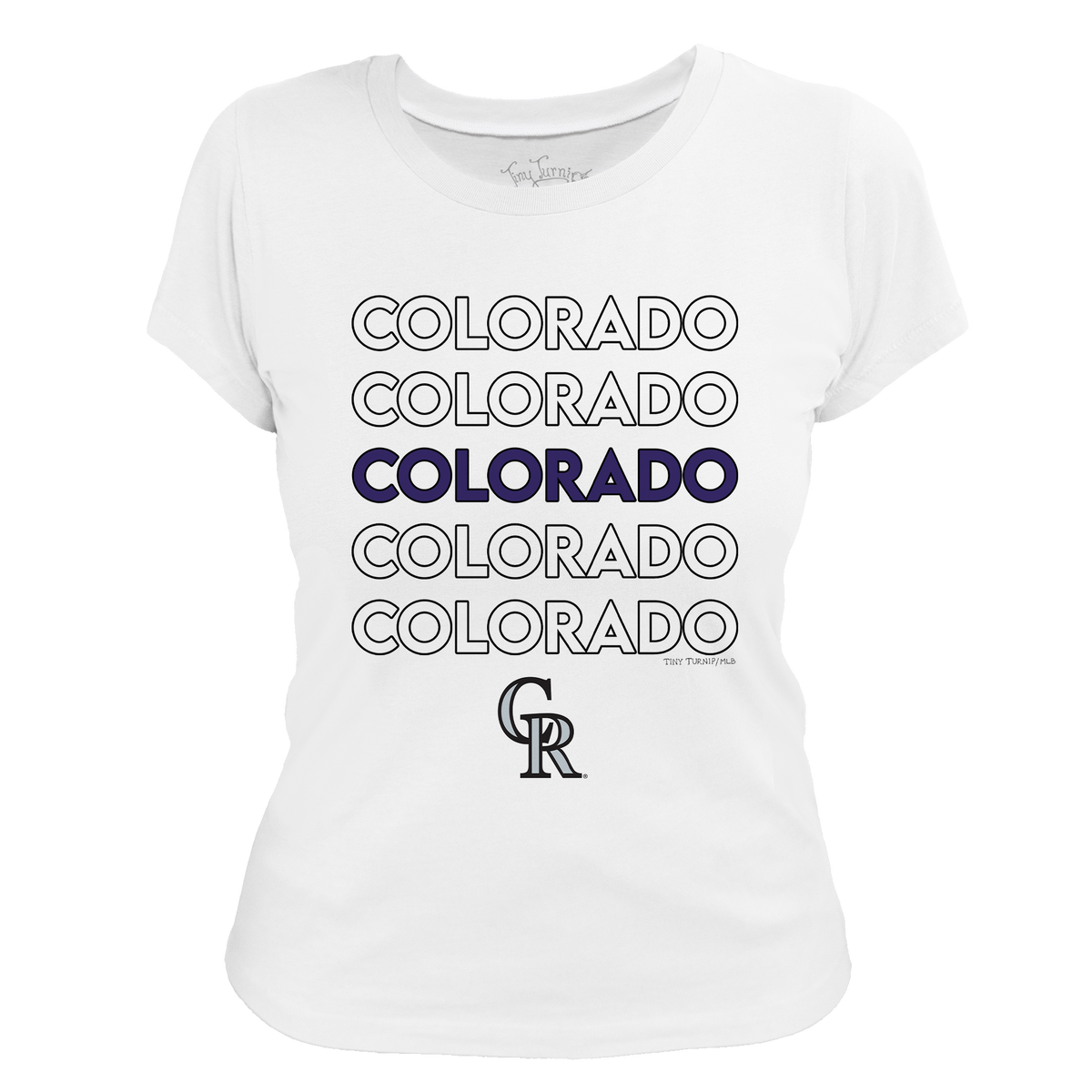 Colorado Rockies Stacked Tee Shirt