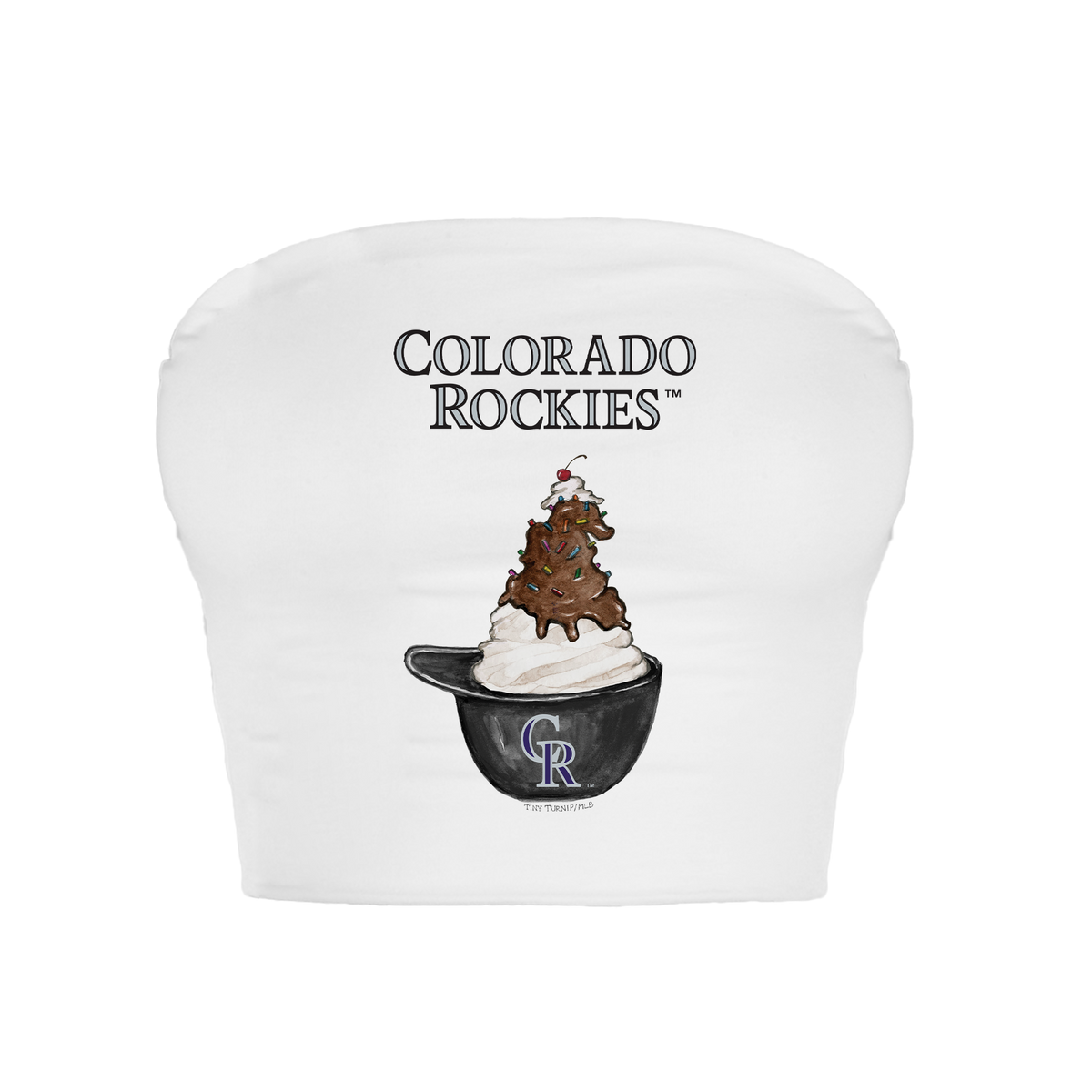 Colorado Rockies Sundae Helmet Crop Tube Top