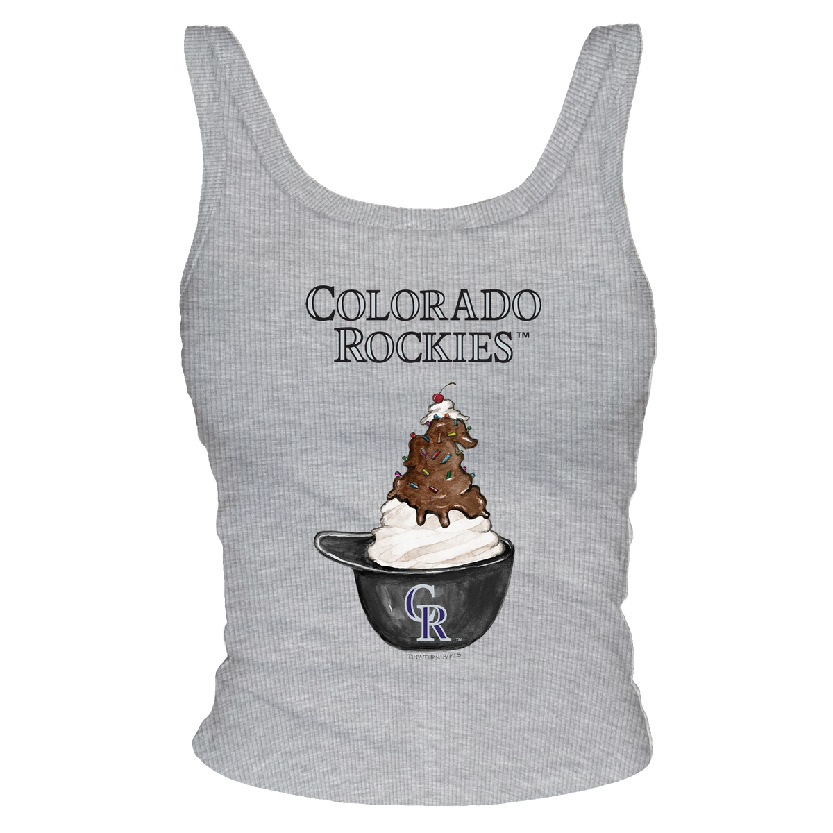 Colorado Rockies Sundae Helmet Ribbed Tank
