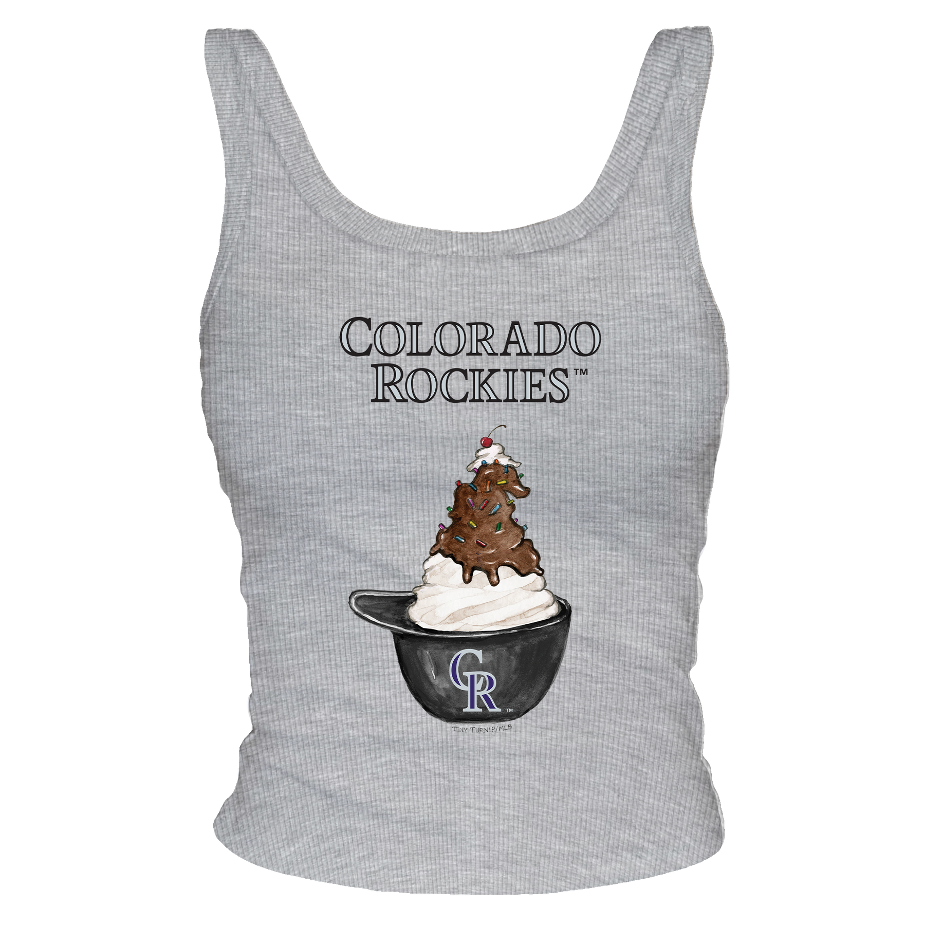 Colorado Rockies Sundae Helmet Ribbed Tank