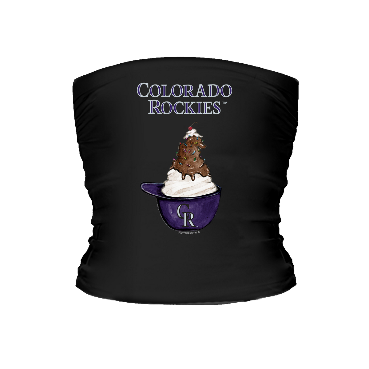 Colorado Rockies Sundae Helmet Tube Top - Tiny Turnip