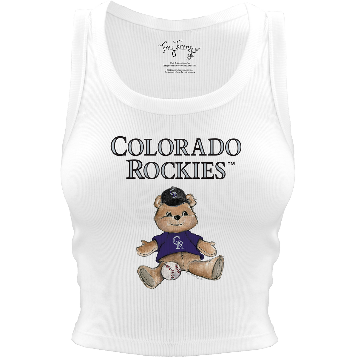Colorado Rockies Teddy Crop Tank