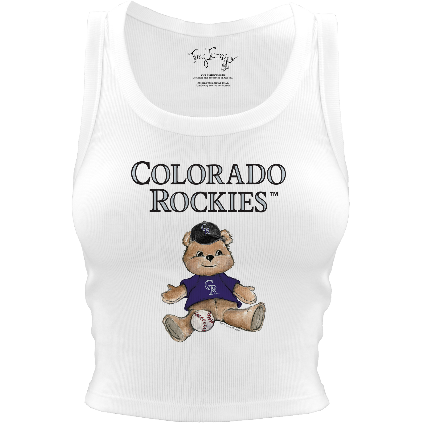Colorado Rockies Teddy Crop Tank