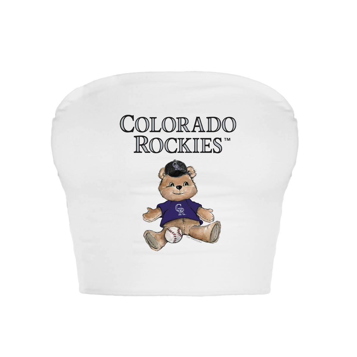 Colorado Rockies Teddy Crop Tube Top