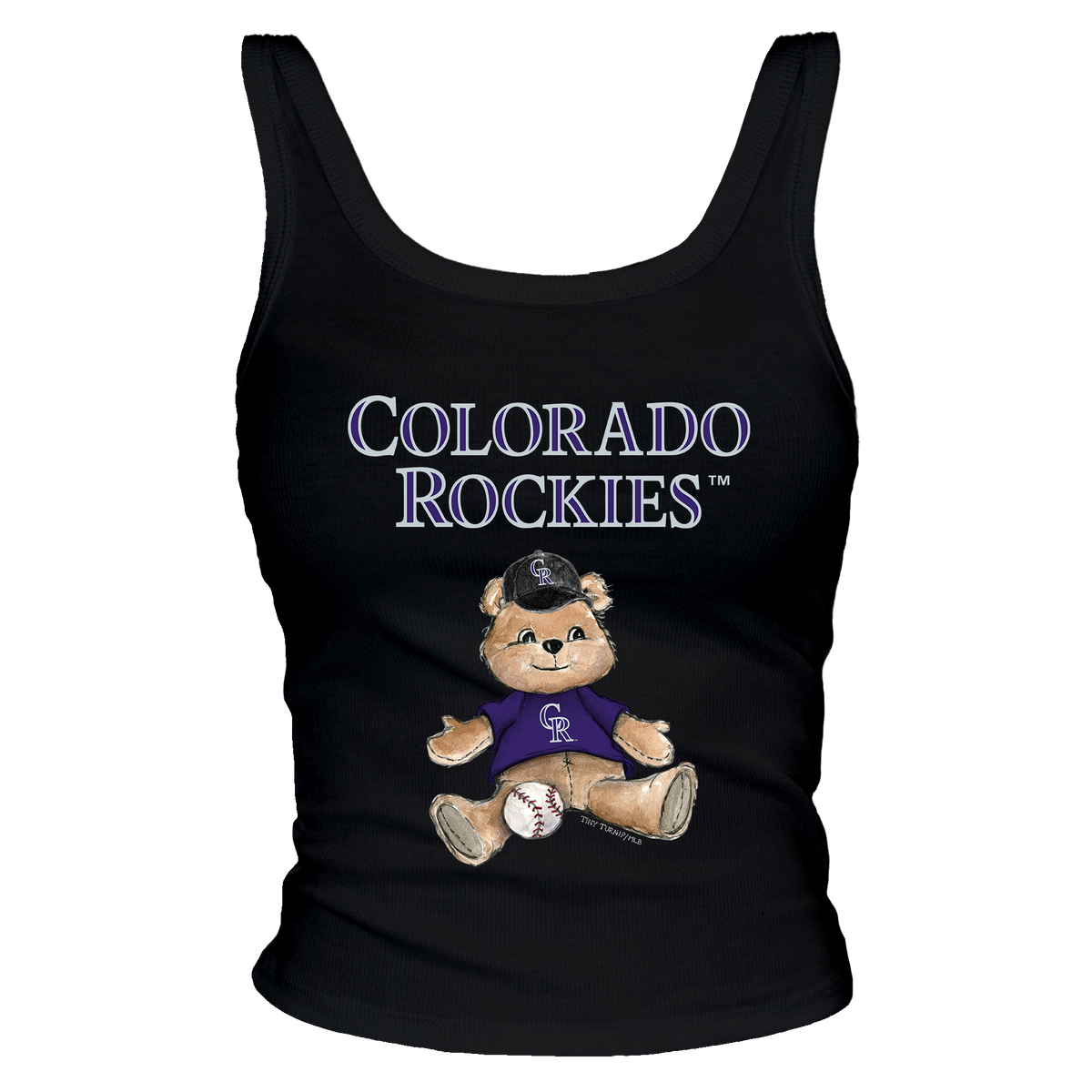 Colorado Rockies Teddy Ribbed Tank - Tiny Turnip