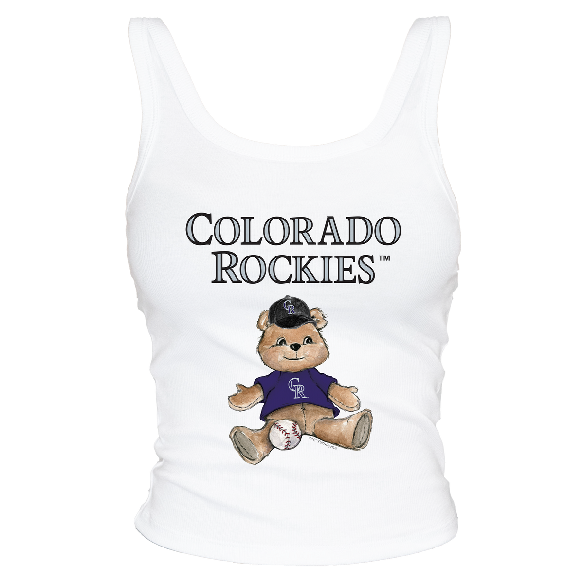 Colorado Rockies Teddy Ribbed Tank - Tiny Turnip