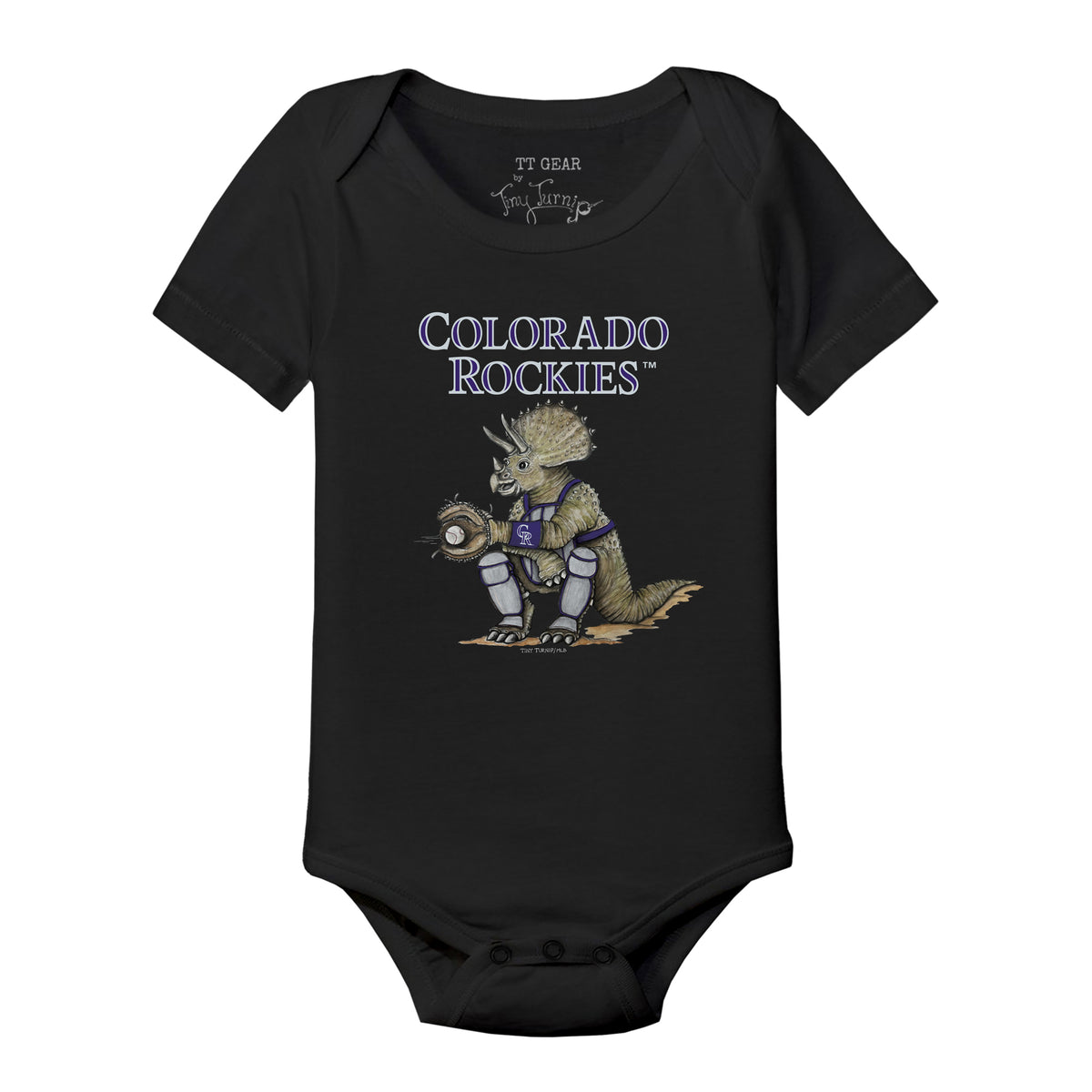 Colorado Rockies Triceratops Short Sleeve Snapper