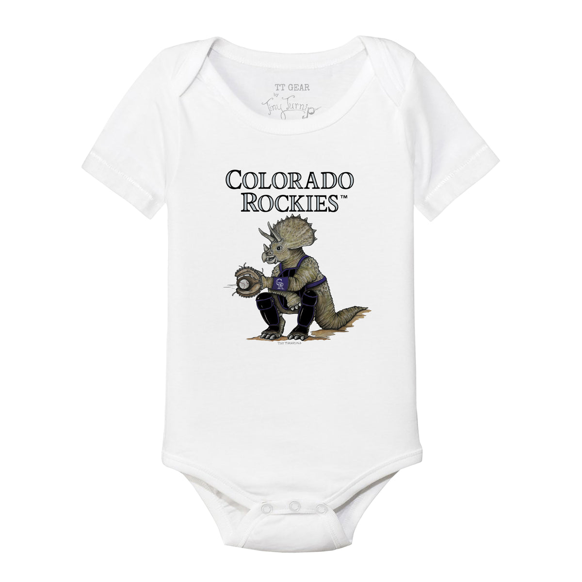 Colorado Rockies Triceratops Short Sleeve Snapper