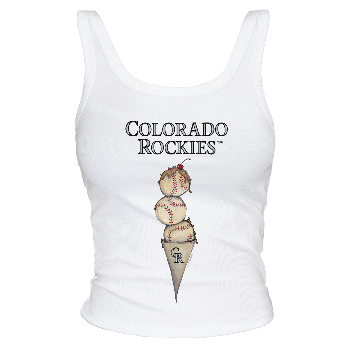 Colorado Rockies Triple Scoop Ribbed Tank