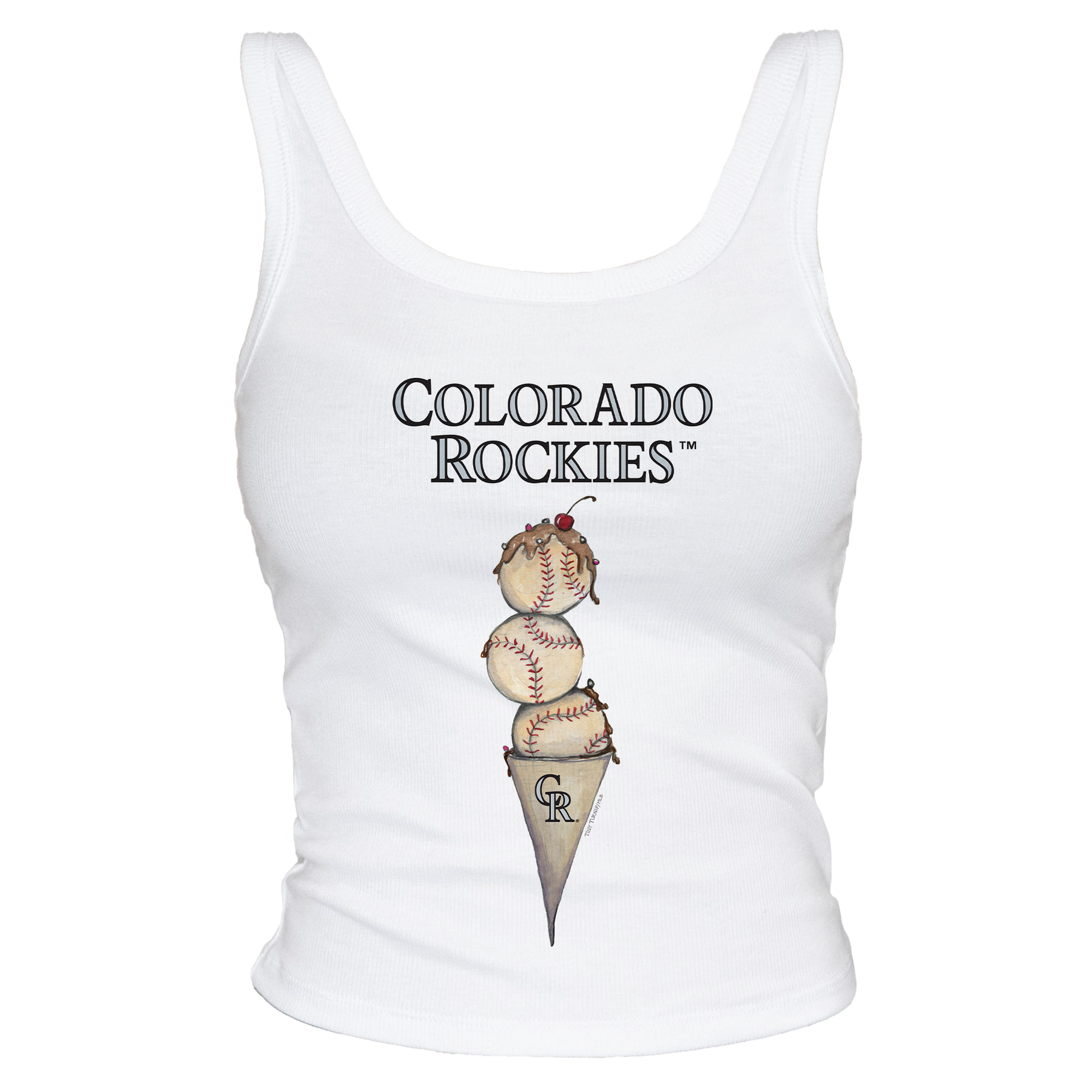 Colorado Rockies Triple Scoop Ribbed Tank