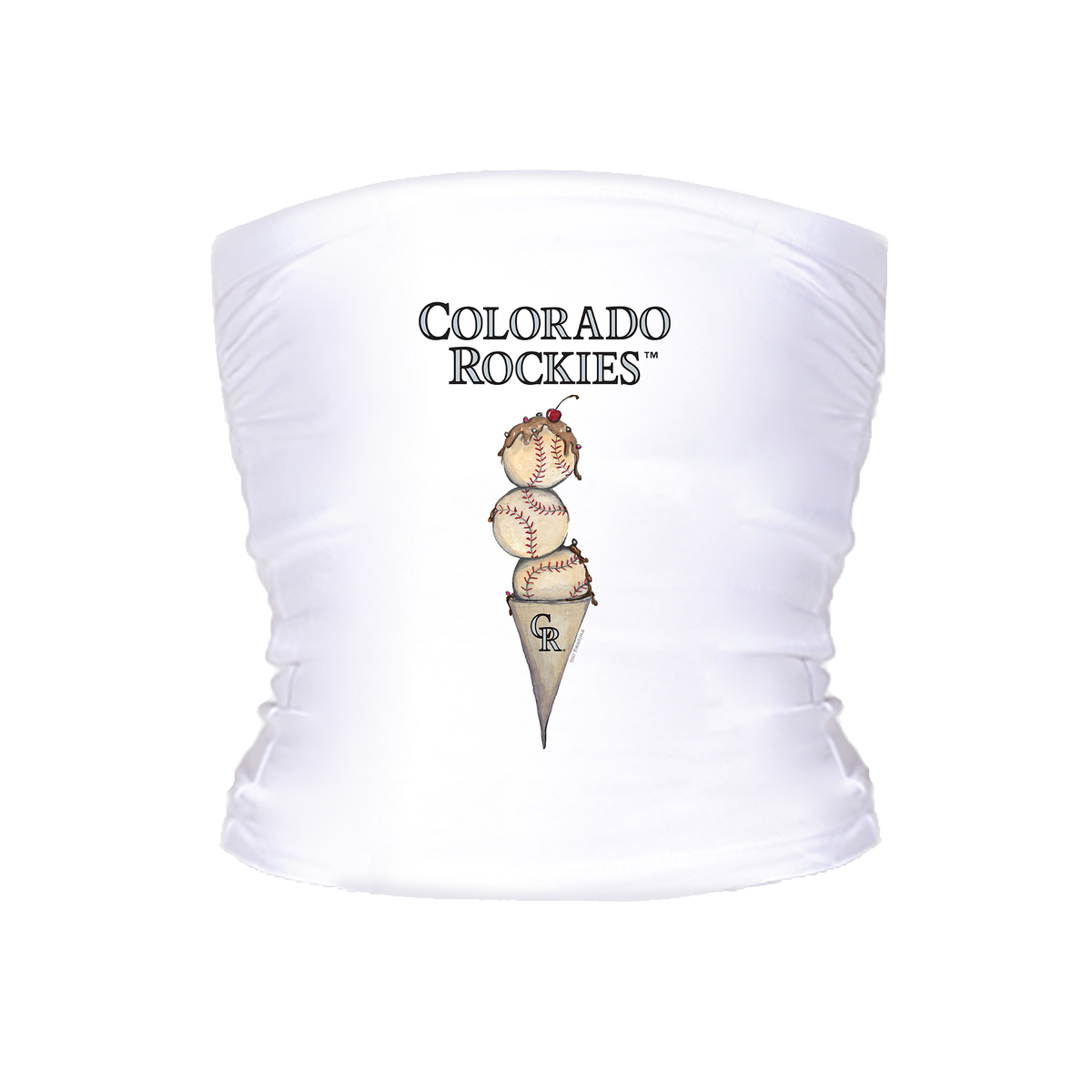 Colorado Rockies Triple Scoop Tube Top - Tiny Turnip