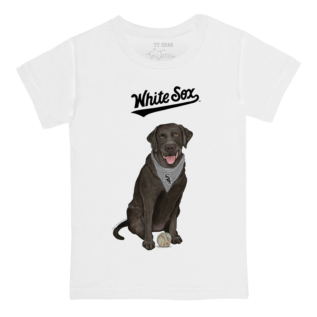 Chicago White Sox Black Labrador Retriever Tee Shirt