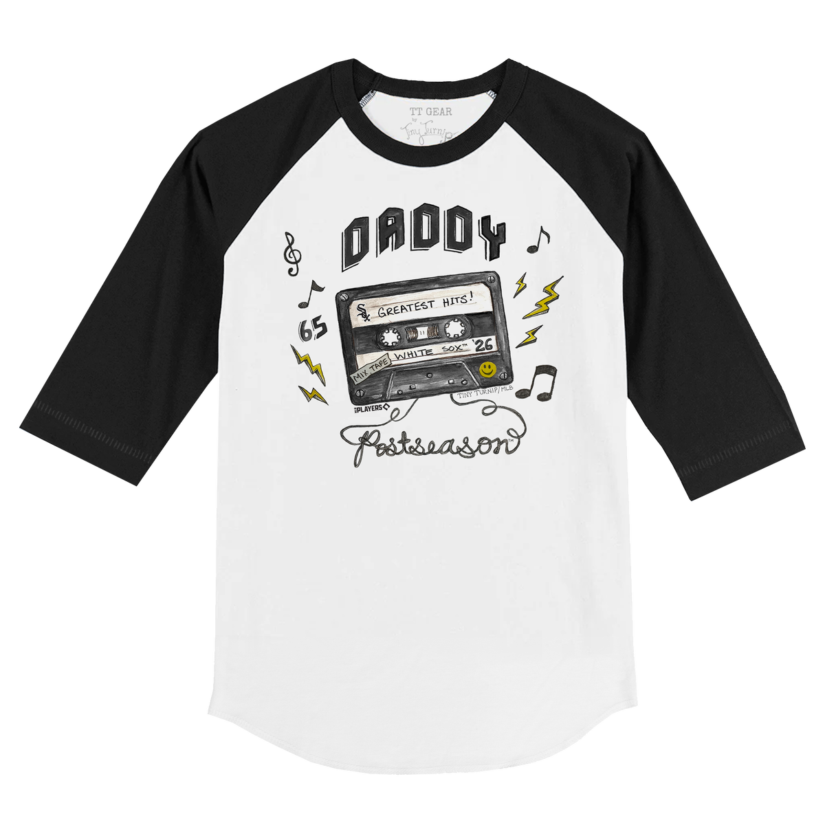 VIP Chicago White Sox Postseason '26 Kid's 3/4 Sleeve Raglan - Tiny Turnip
