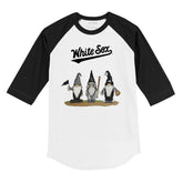 Chicago White Sox Gnomes 3/4 Black Sleeve Raglan
