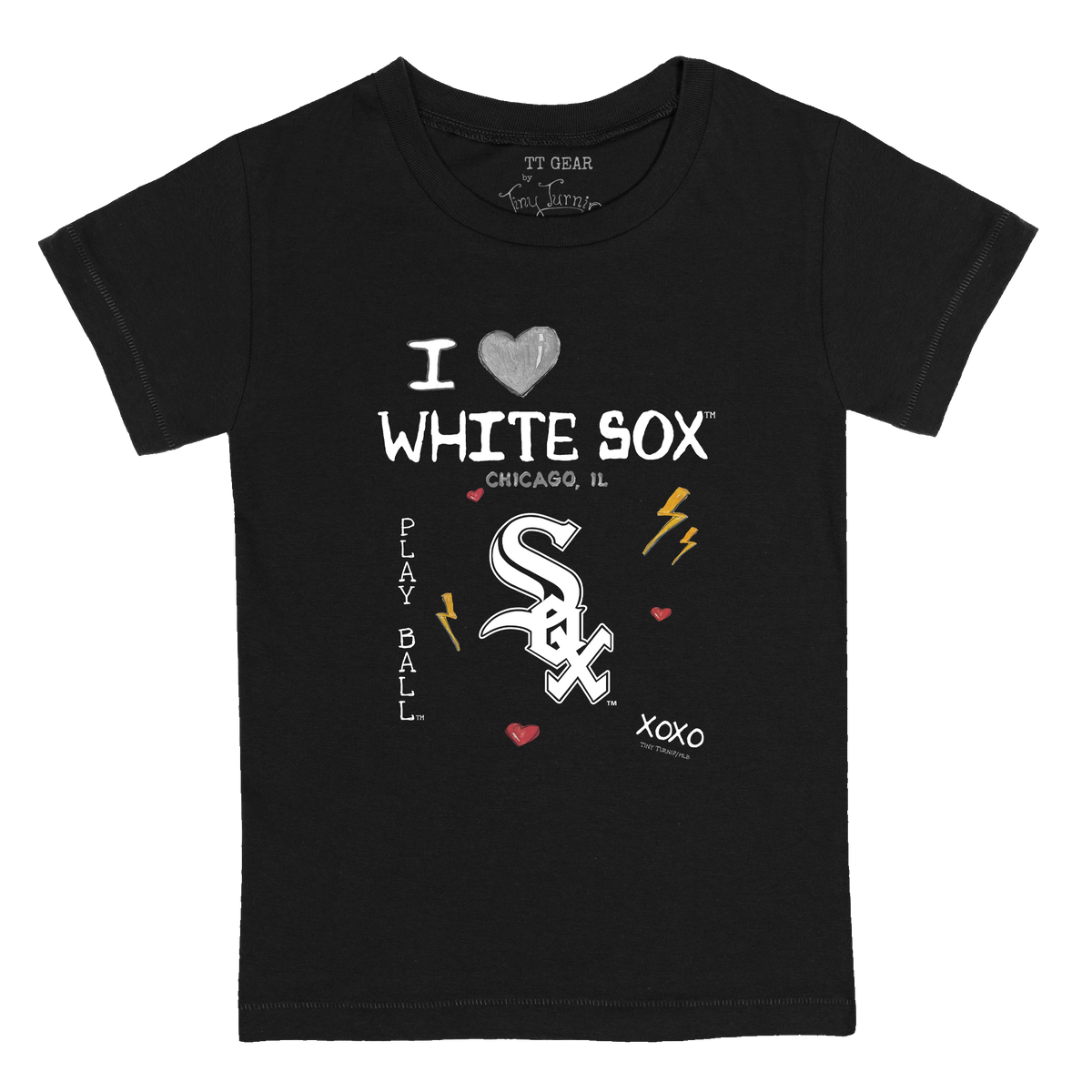 I Heart White Sox Kid's Tee Shirt - Tiny Turnip