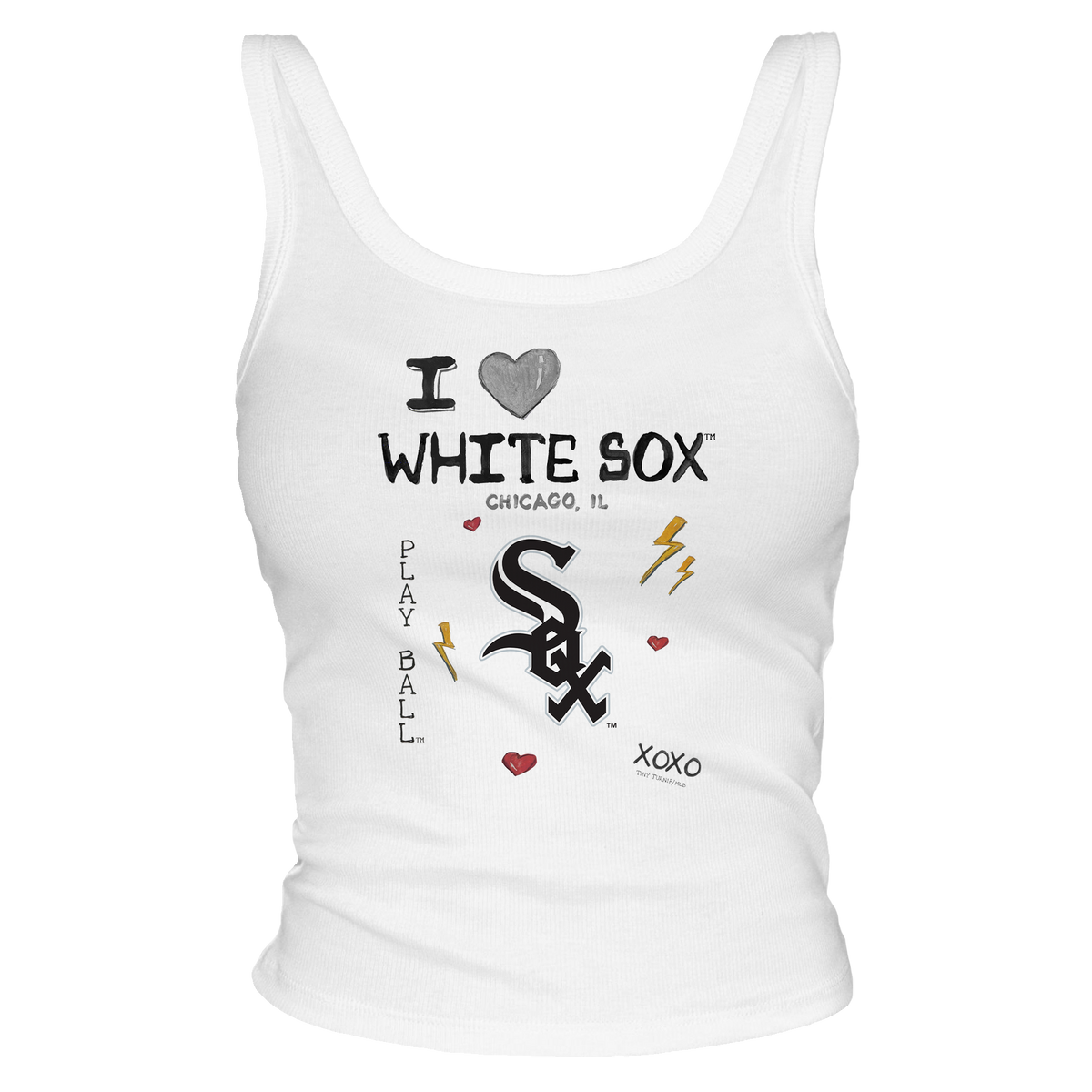 I Heart White Sox Tank - Tiny Turnip