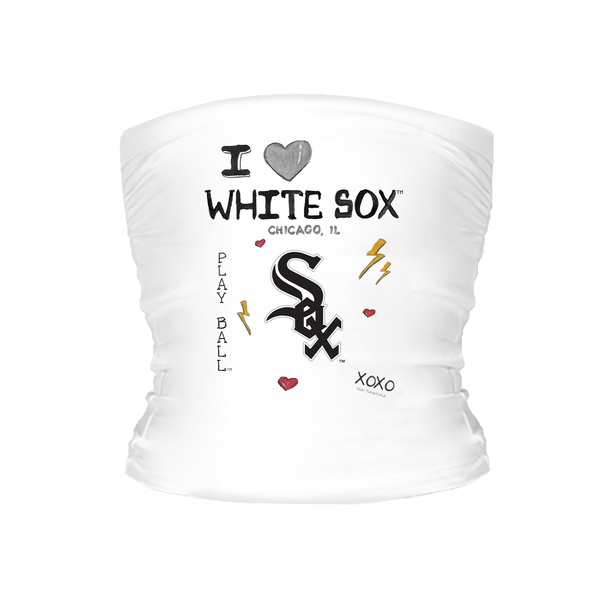 I Heart White Sox Tube Top - Tiny Turnip