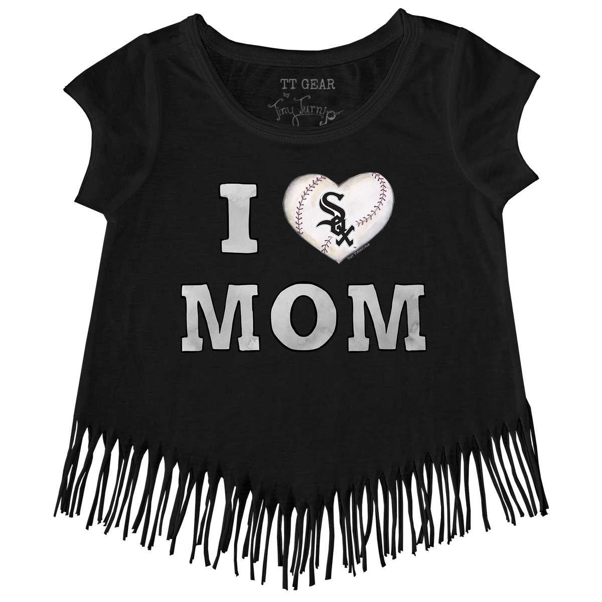 Chicago White Sox I Love Mom Fringe Tee