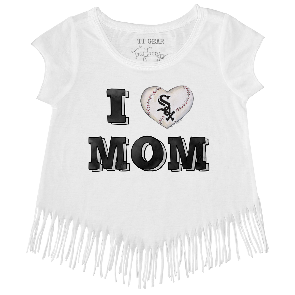 Chicago White Sox I Love Mom Fringe Tee