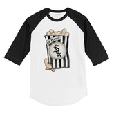 Chicago White Sox Lil' Peanut 3/4 Black Sleeve Raglan