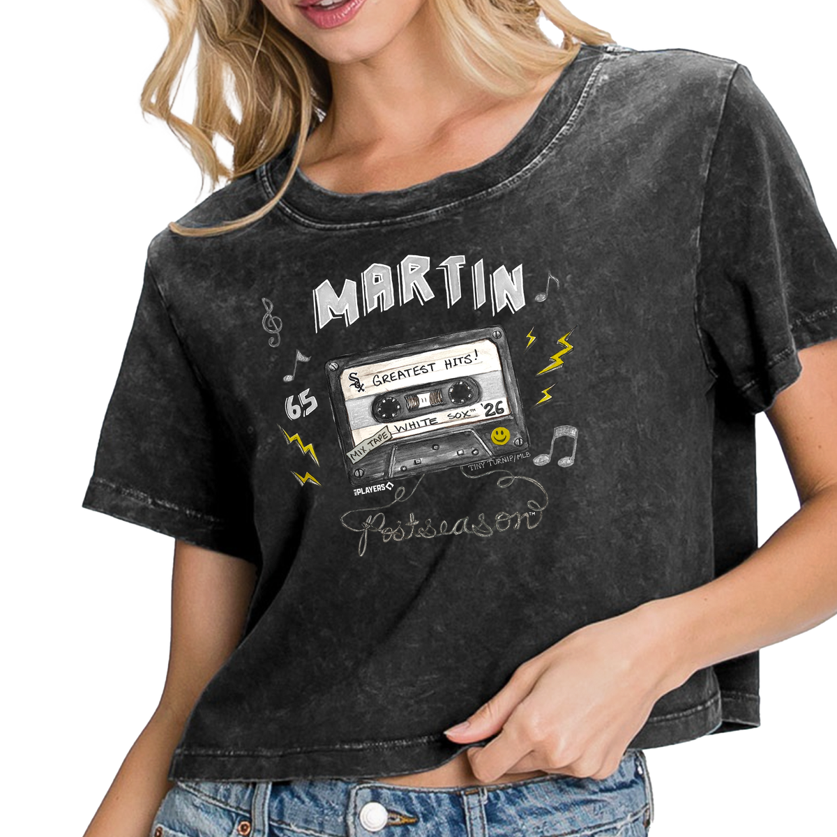 VIP Chicago White Sox Postseason '26 Vintage Crop Tee - Tiny Turnip