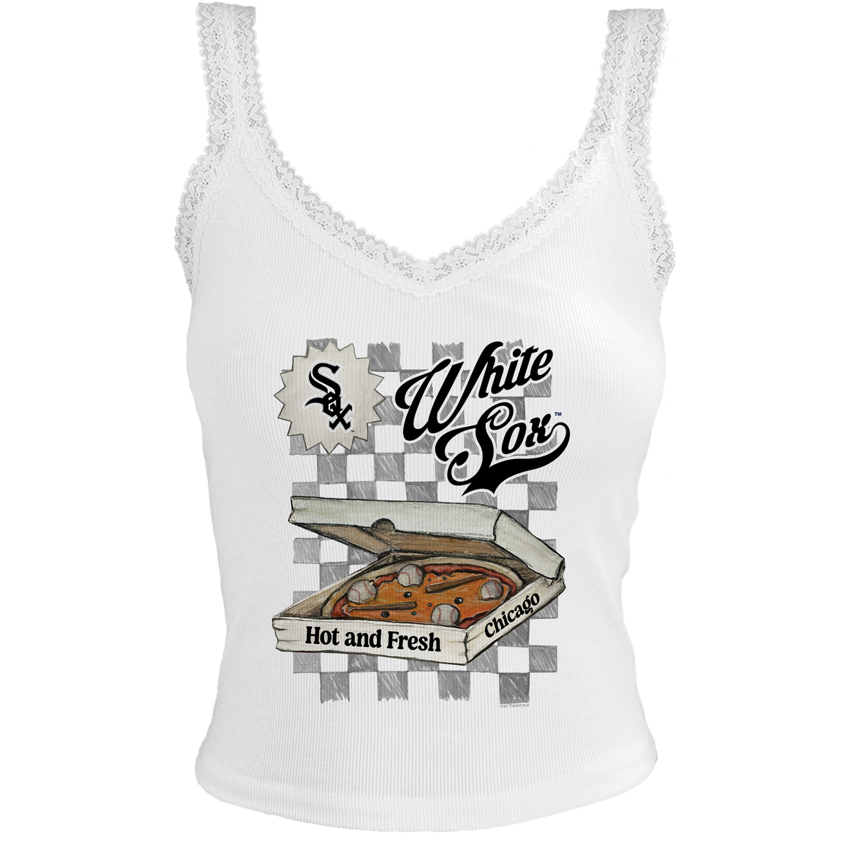 Chicago White Sox Pizza Lace Tank