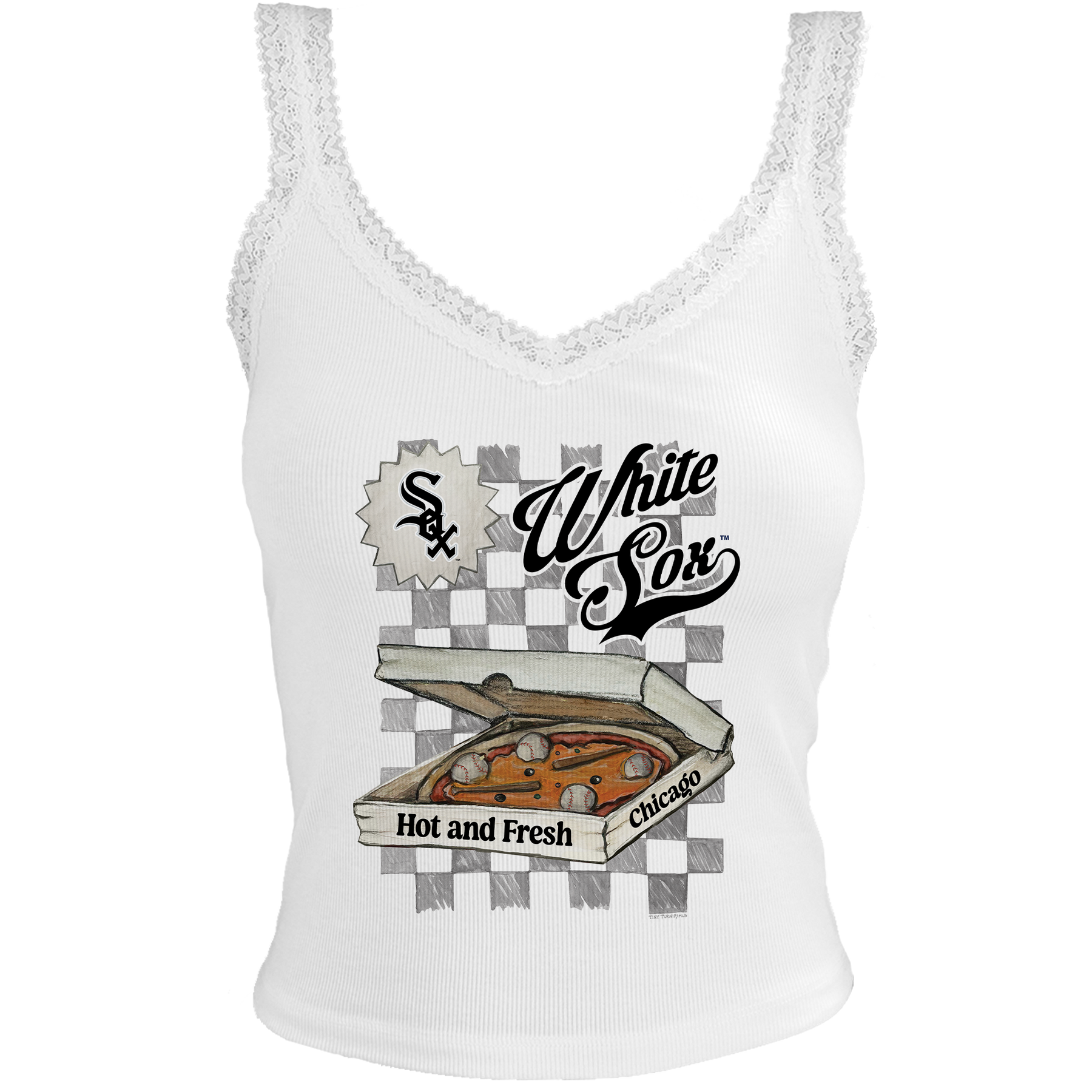 Chicago White Sox Pizza Lace Tank