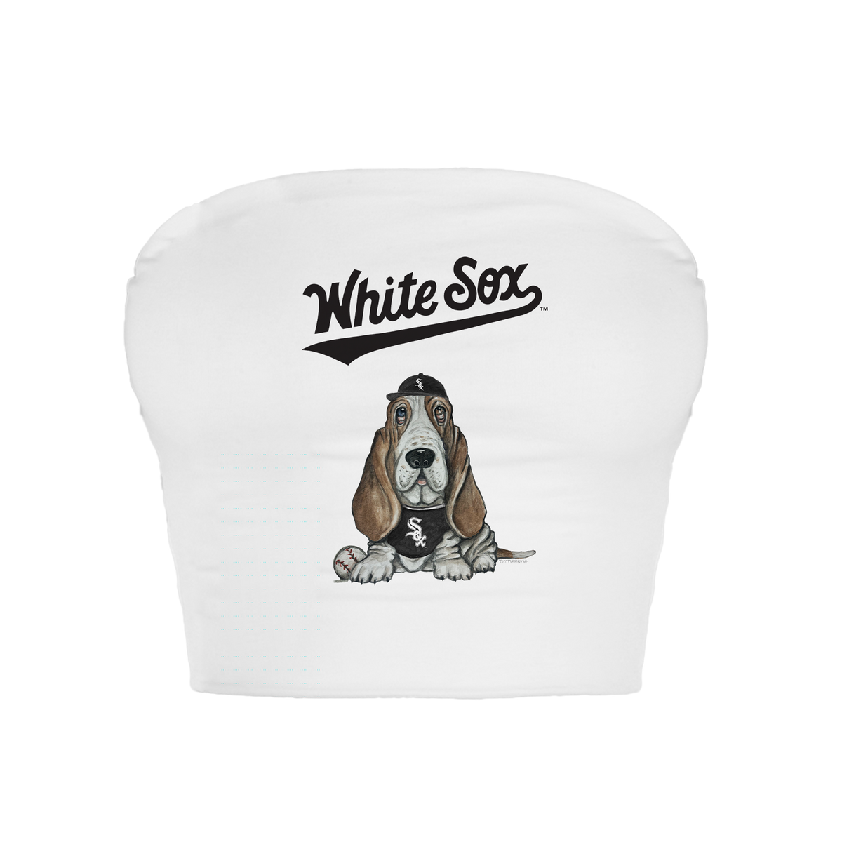 Chicago White Sox Puddy Crop Tube Top - Tiny Turnip