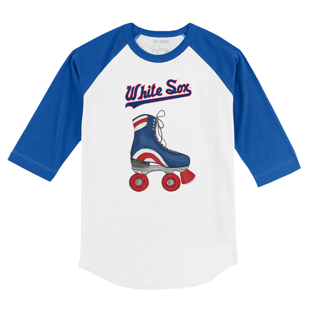 Chicago White Sox Retro Skate 3/4 Royal Blue Sleeve Raglan