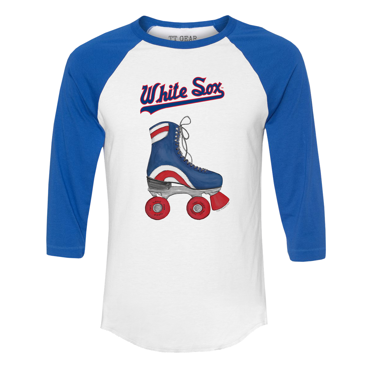 Chicago White Sox Retro Skate 3/4 Royal Blue Sleeve Raglan