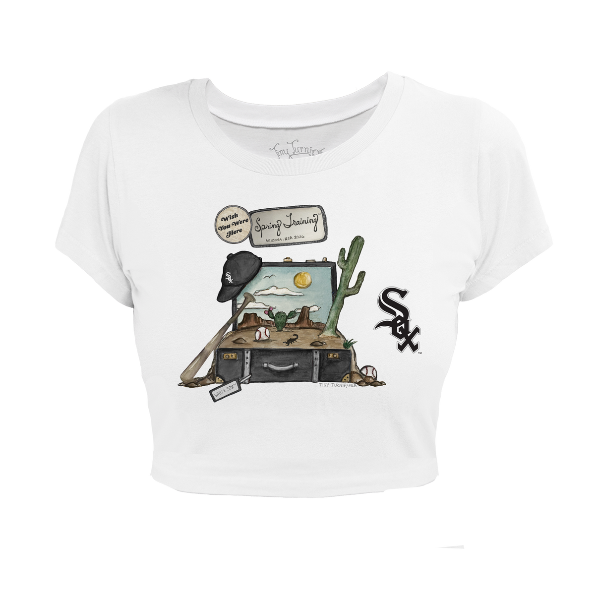 Chicago White Sox Spring Training 2026 Riley Crop Tee - Tiny Turnip