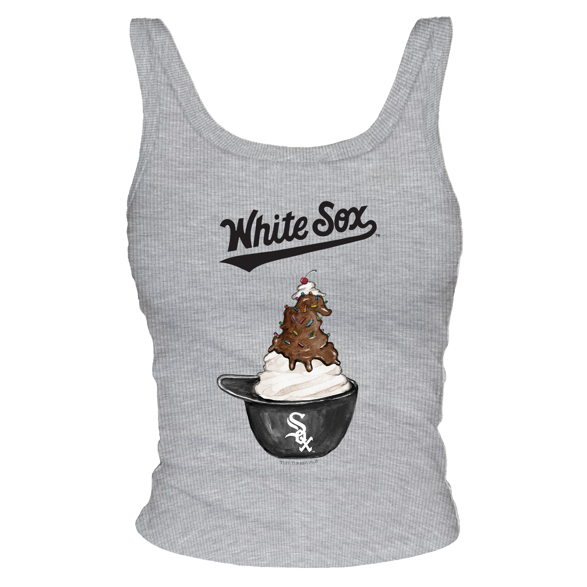 Chicago White Sox Sundae Helmet Ribbed Tank