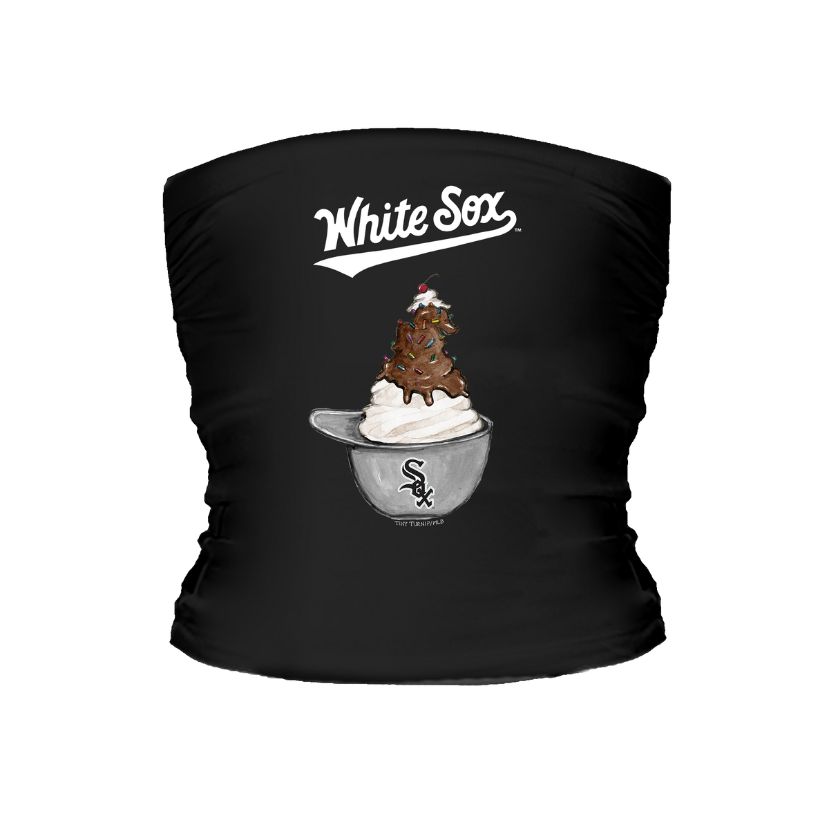 Chicago White Sox Sundae Helmet Tube Top - Tiny Turnip