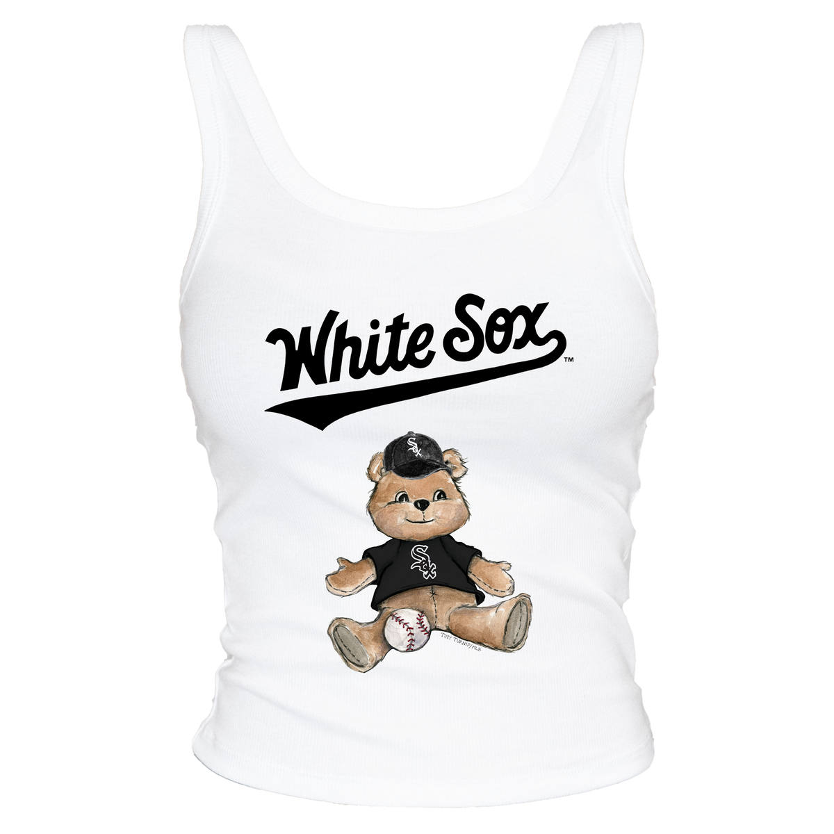 Chicago White Sox Teddy Ribbed Tank - Tiny Turnip