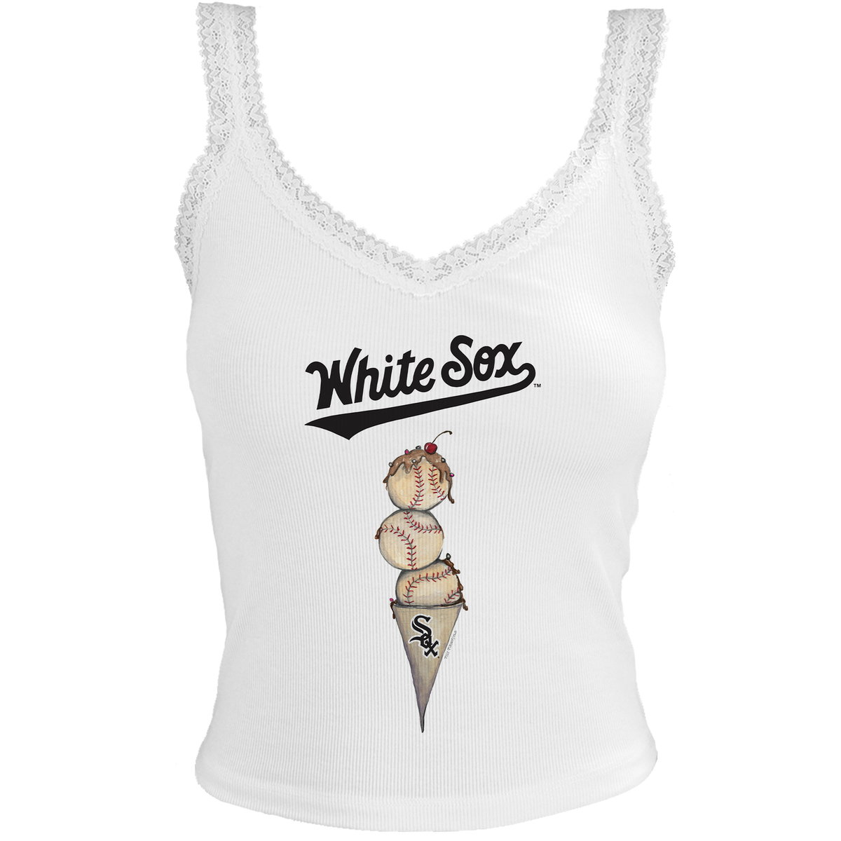 Chicago White Sox Triple Scoop Lace Tank