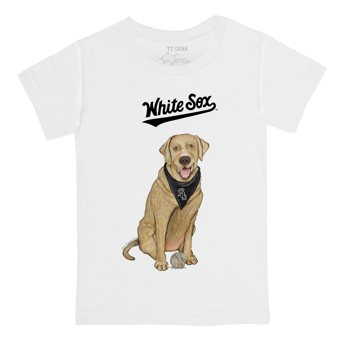 Chicago White Sox Yellow Labrador Retriever Tee Shirt