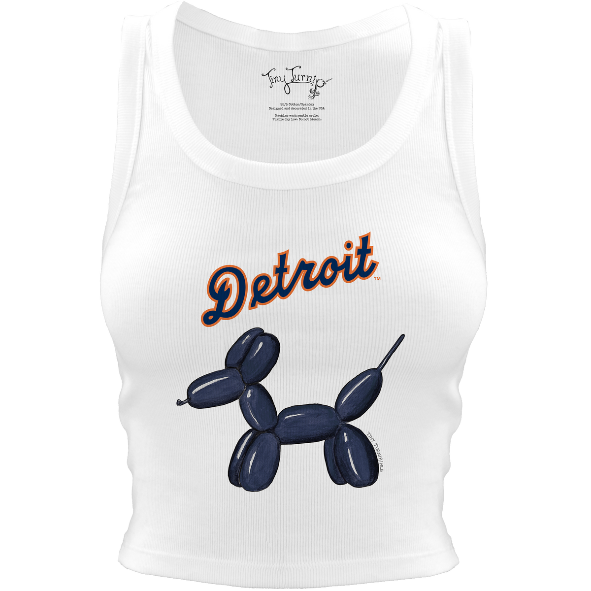 Detroit Tigers Balloon Dog Crop Tank