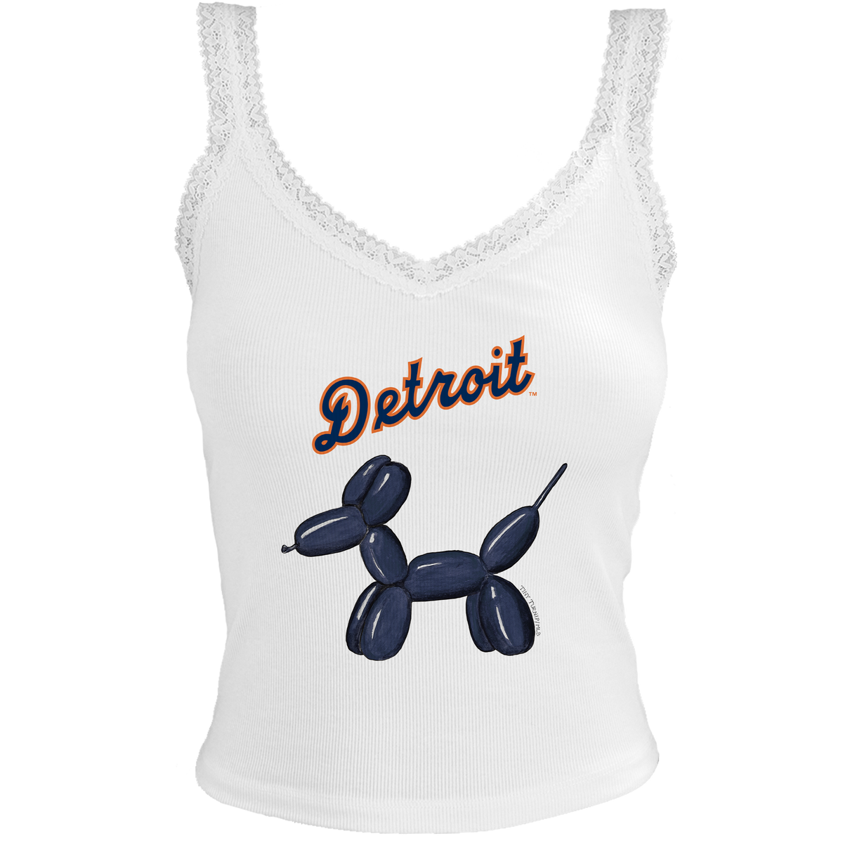 Detroit Tigers Balloon Dog Lace Tank