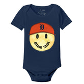 Detroit Tigers Smiley Short Sleeve Snapper