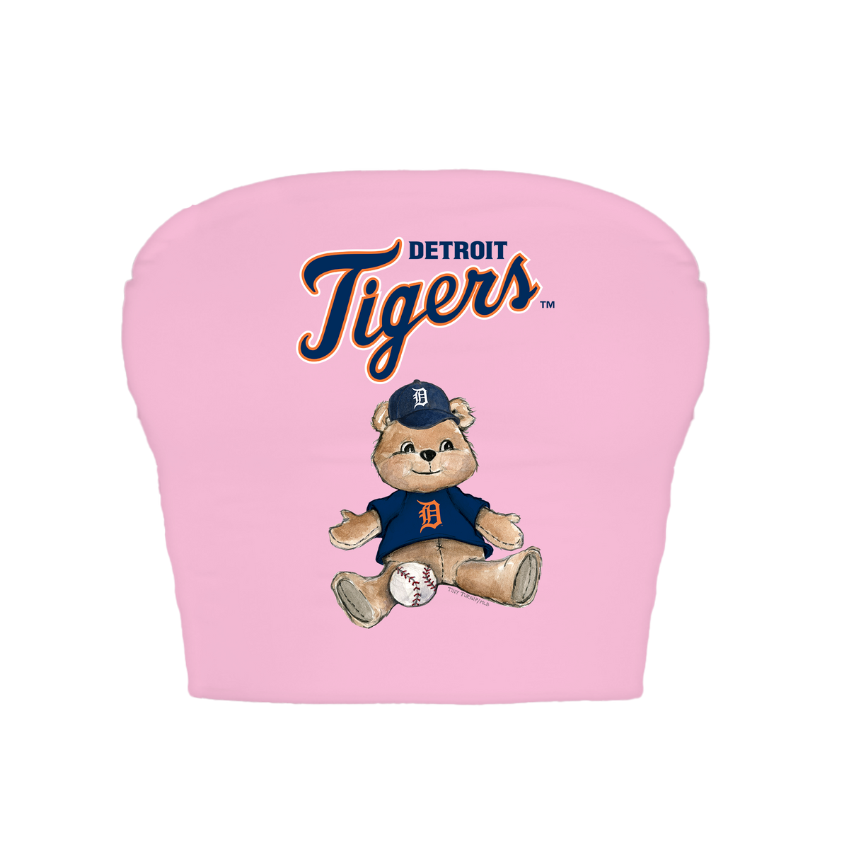Detroit Tigers Teddy Crop Tube Top
