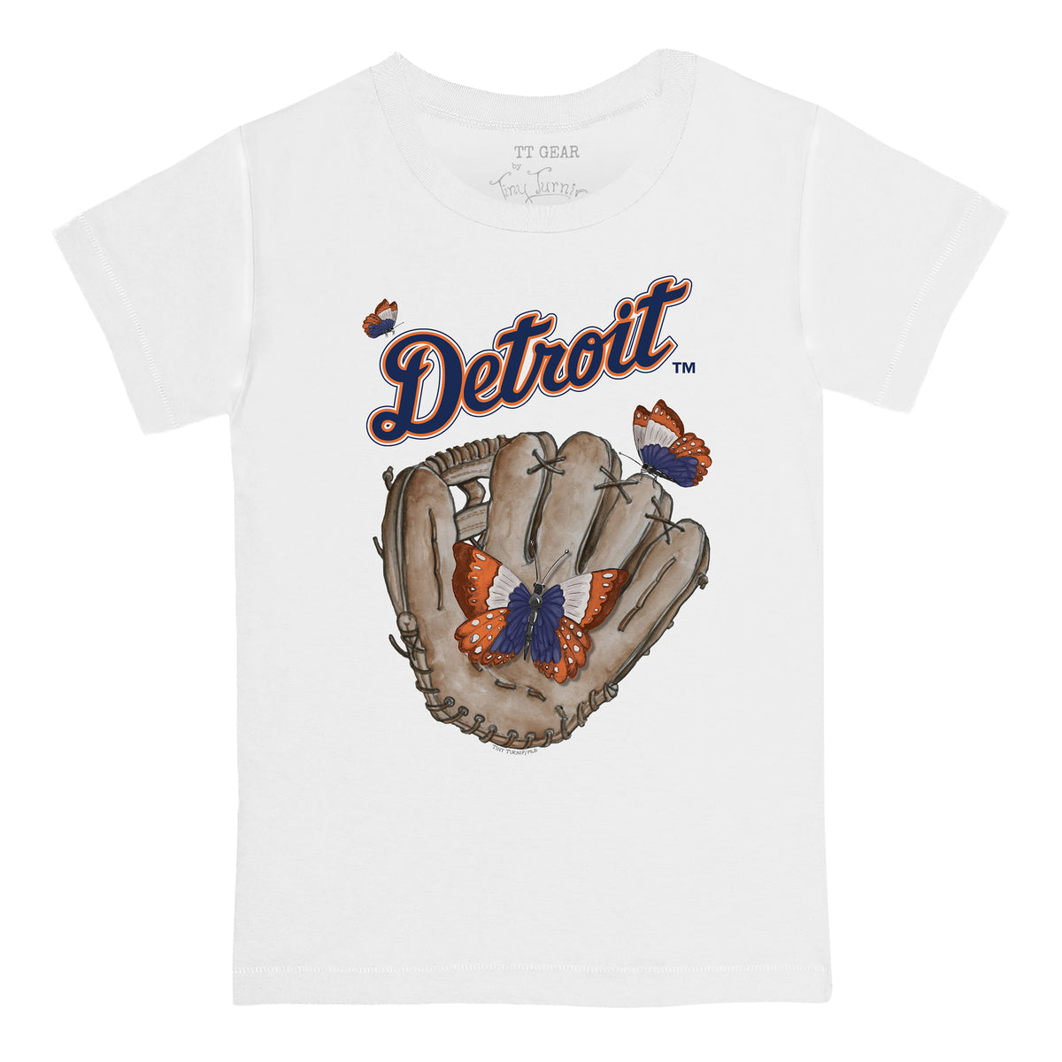 Detroit Tigers Butterfly Glove Tee Shirt