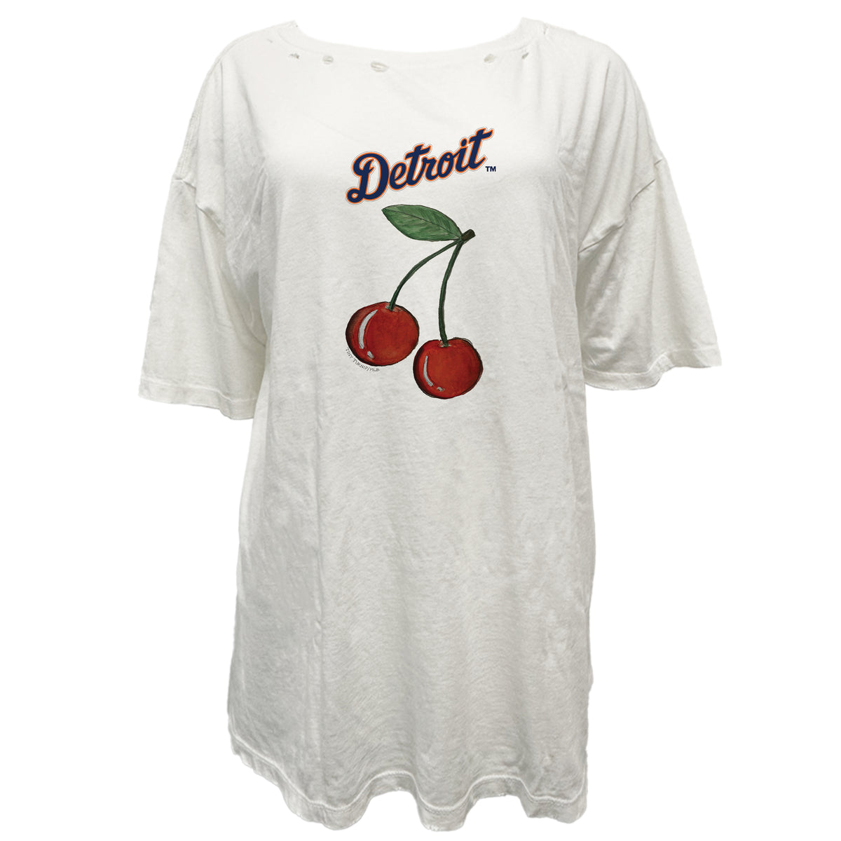 Detroit Tigers Cherry Vintage Tee