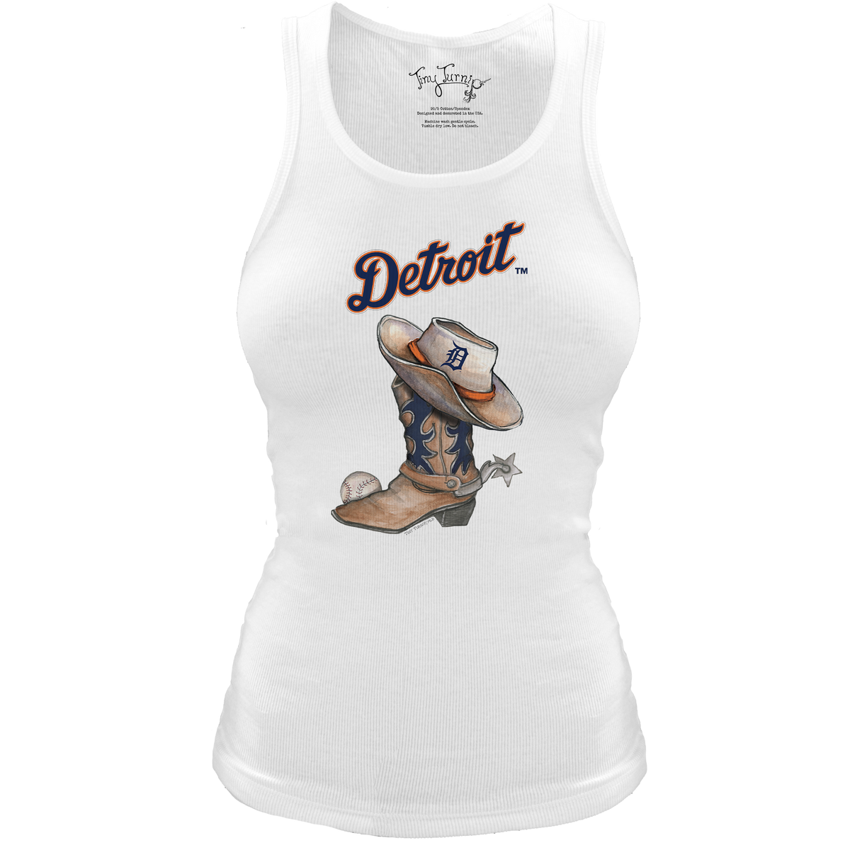Detroit Tigers Cowboy Boot Classic Tank - Tiny Turnip