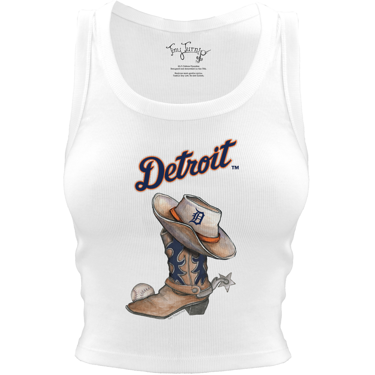 Detroit Tigers Cowboy Boot Crop Tank